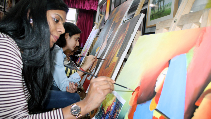 Acrylic painting Classes in Delhi